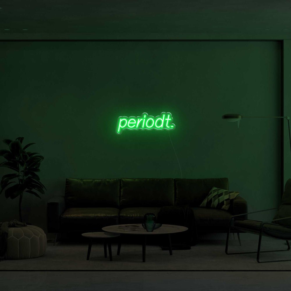 Periodt. LED Neon Sign - 16inch x 7inchGreen