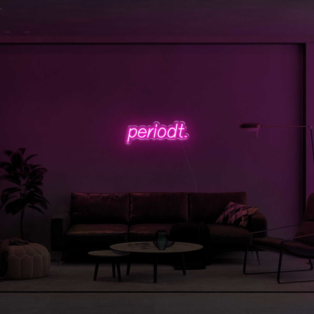 Periodt. LED Neon Sign - 16inch x 7inchHot Pink