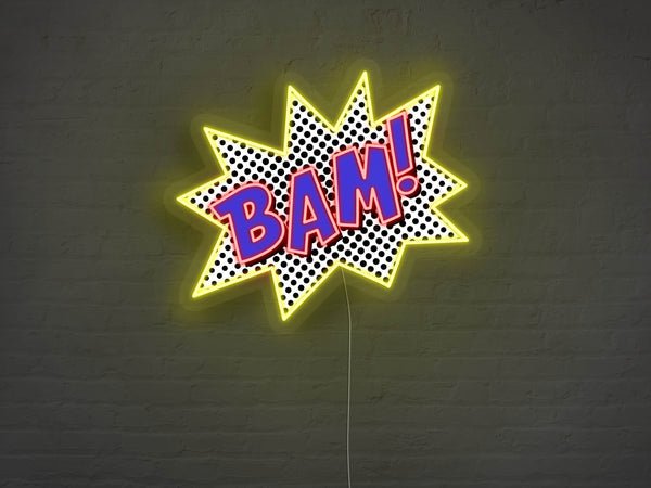 POW! and BAM! LED Neon Signs - BAM!