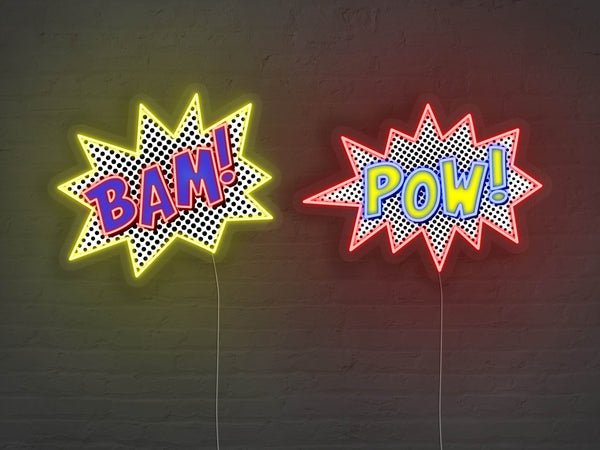 POW! and BAM! LED Neon Signs - Pow! & Bam! Bundle