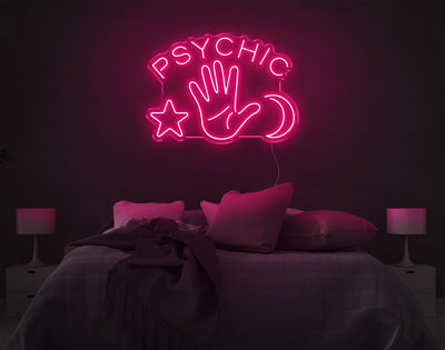 Psychic LED Neon Sign - 20inch x 28inchHot Pink