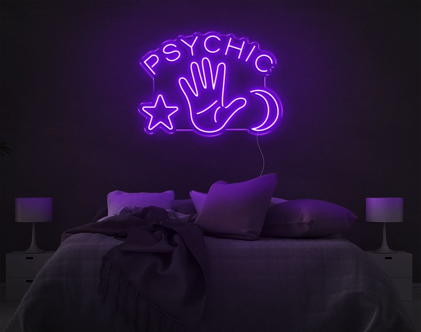 Psychic LED Neon Sign - 20inch x 28inchPurple
