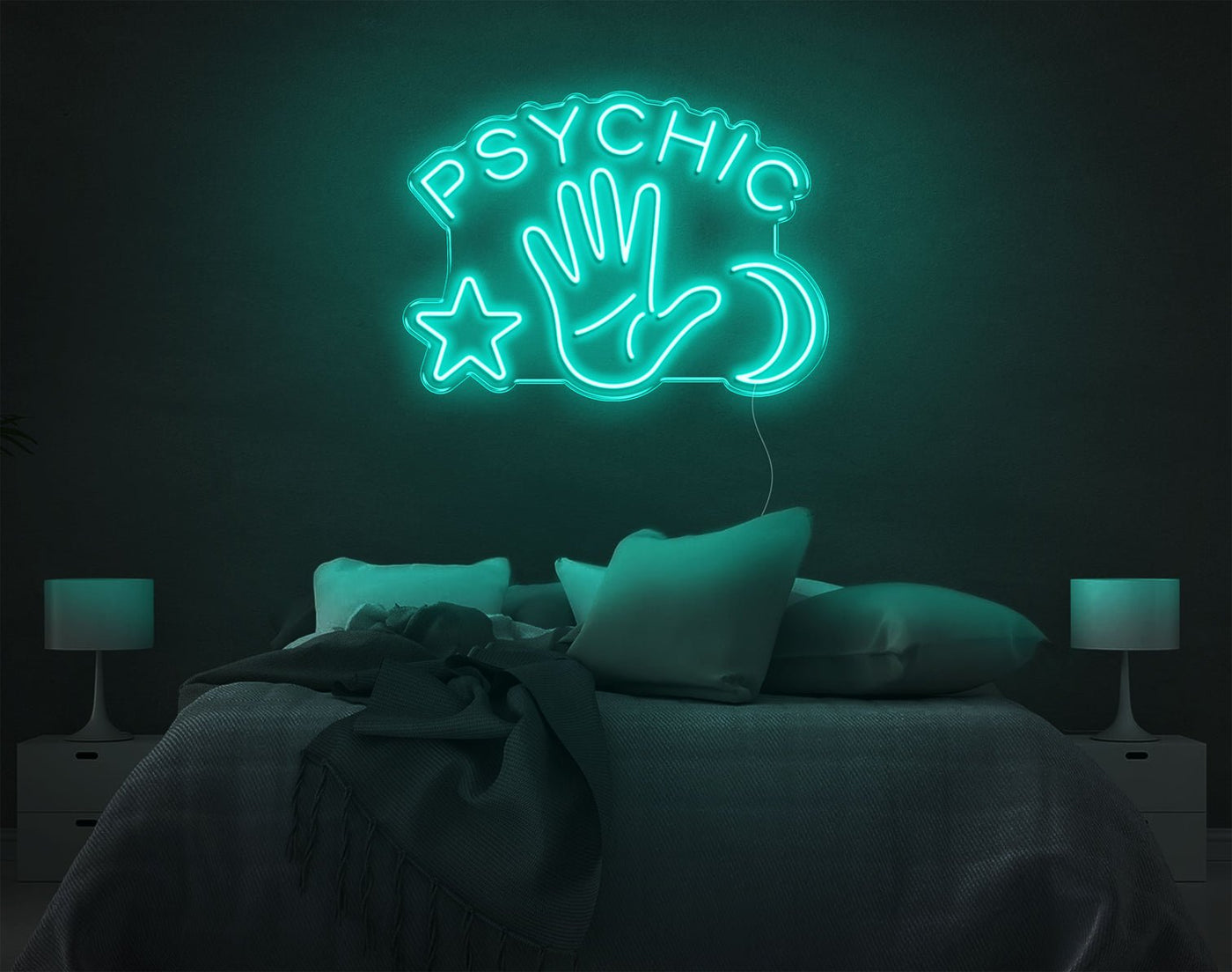 Psychic LED Neon Sign - 20inch x 28inchTurquoise