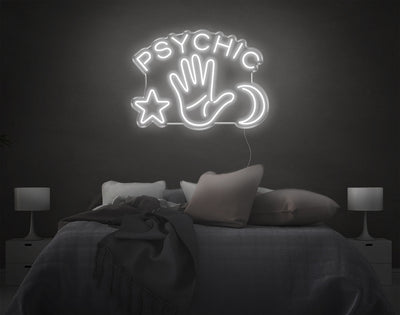Psychic LED Neon Sign - 20inch x 28inchWhite