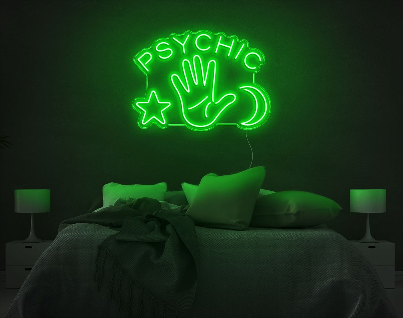 Psychic LED Neon Sign - 20inch x 28inchGreen