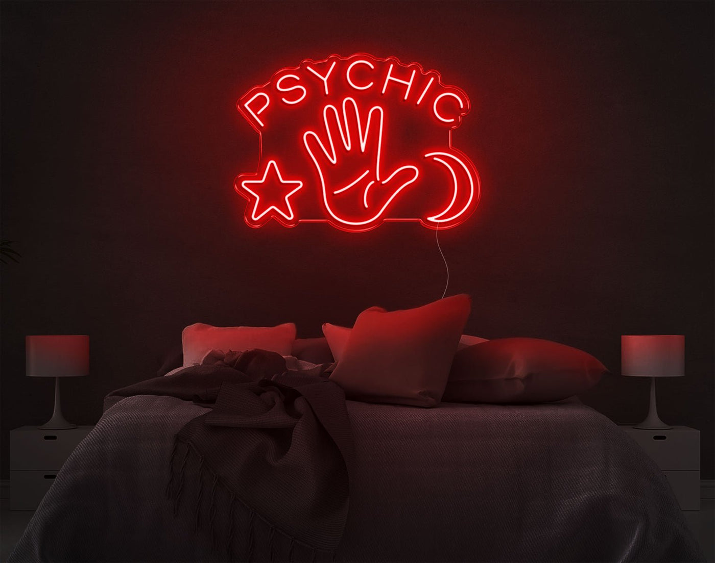 Psychic LED Neon Sign - 20inch x 28inchRed
