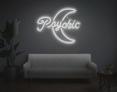 Psychic Moon LED Neon Sign - 23inch x 28inchHot Pink