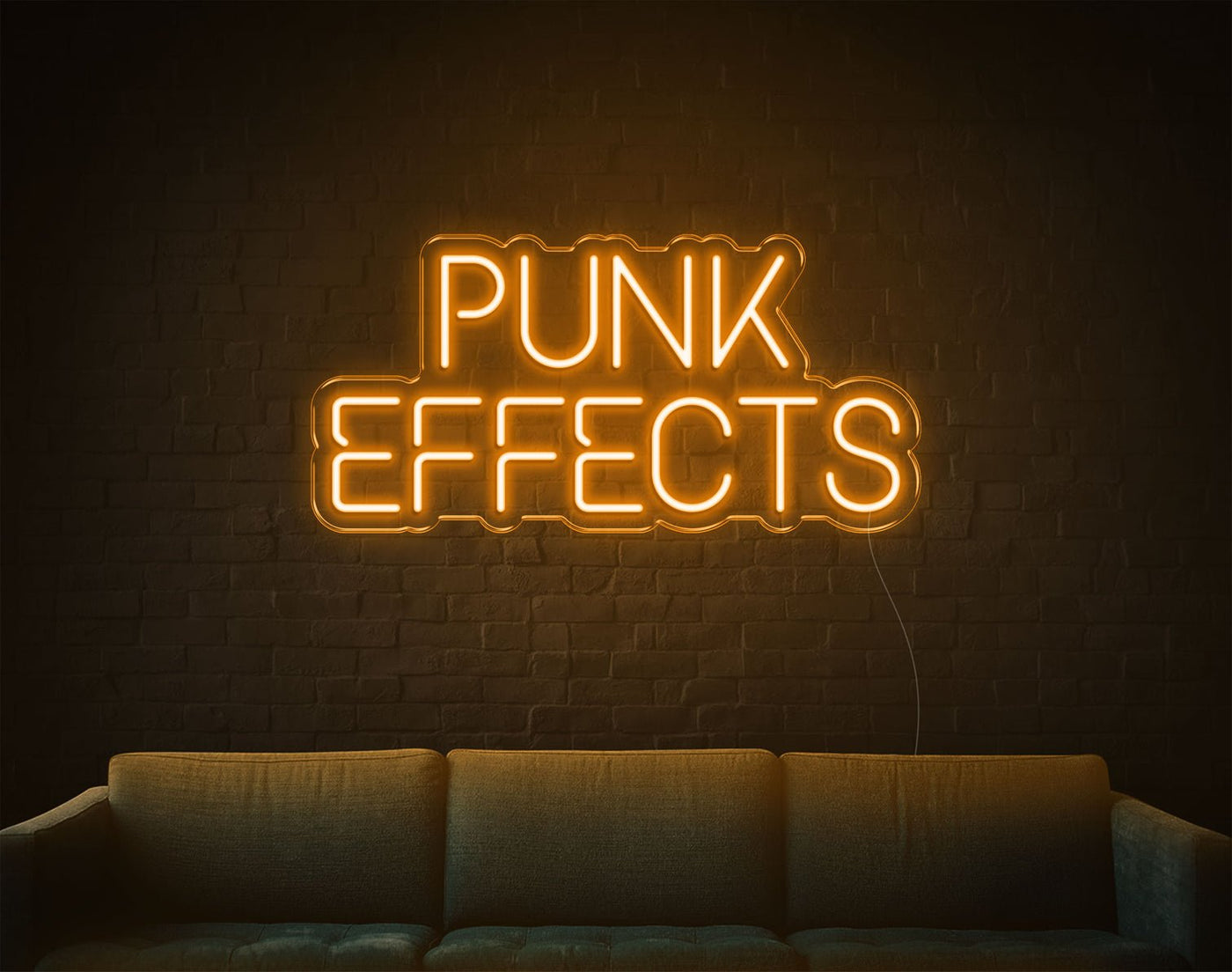 Punk Effects LED Neon Sign - 10inch x 20inchOrange