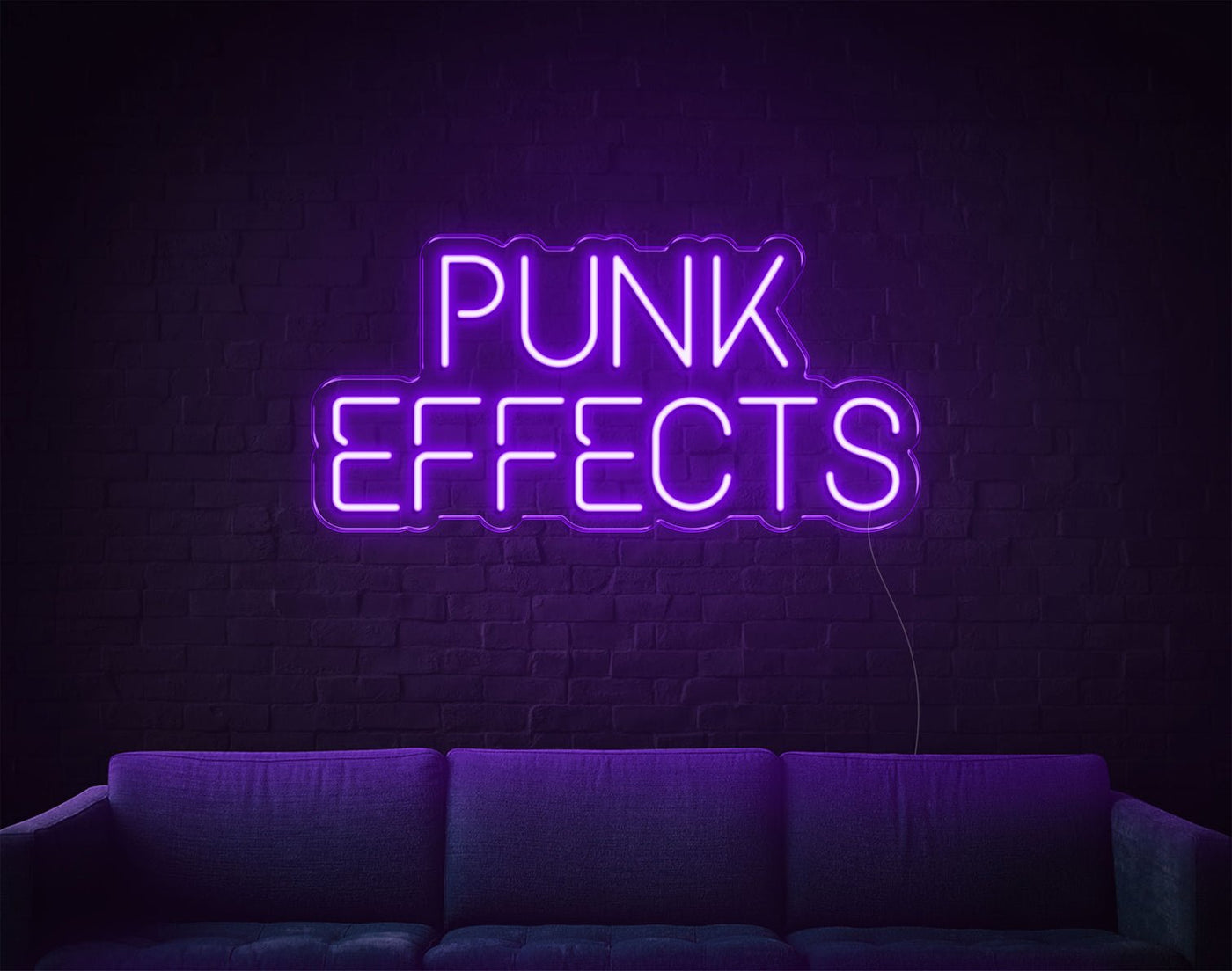 Punk Effects LED Neon Sign - 10inch x 20inchPurple