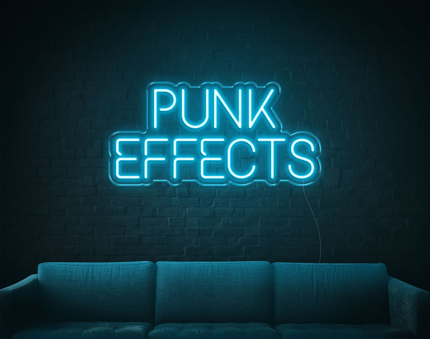 Punk Effects LED Neon Sign - 10inch x 20inchLight Blue