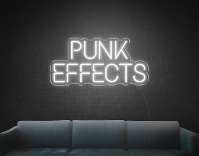 Punk Effects LED Neon Sign - 10inch x 20inchWhite