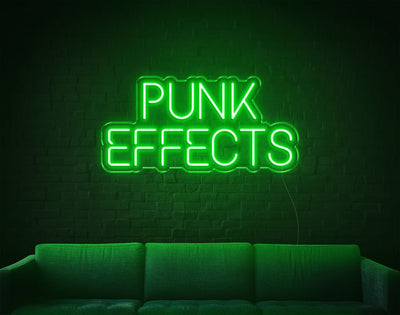 Punk Effects LED Neon Sign - 10inch x 20inchGreen