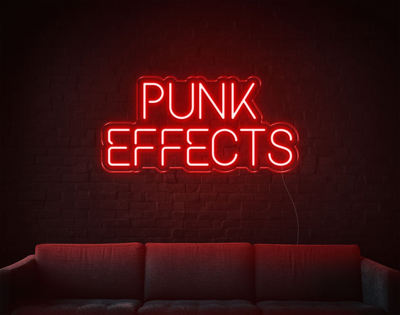 Punk Effects LED Neon Sign - 10inch x 20inchRed