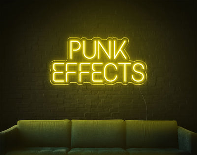 Punk Effects LED Neon Sign - 10inch x 20inchYellow