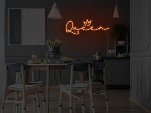 Queen LED Neon Sign - Pink