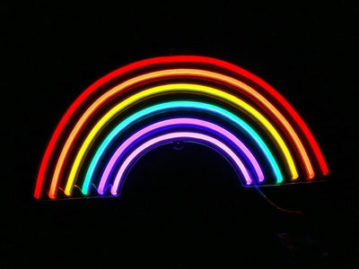 Rainbow Neon Sign -