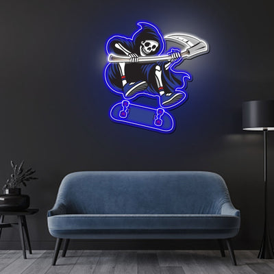 Reapers Neon Sign x Acrylic Artwork - 2ftLED Neon x Acrylic Print