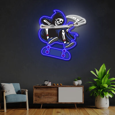 Reapers Neon Sign x Acrylic Artwork - 2ftLED Neon x Acrylic Print