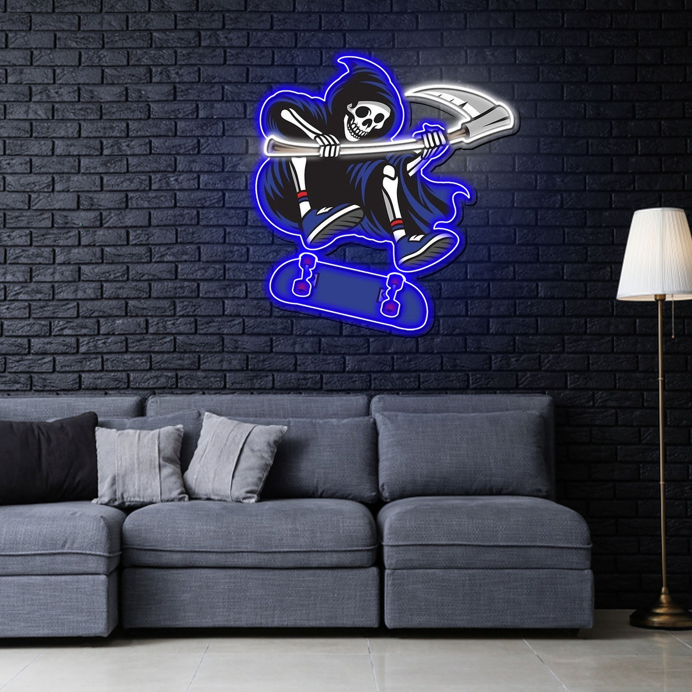 Reapers Neon Sign x Acrylic Artwork - 2ftLED Neon x Acrylic Print