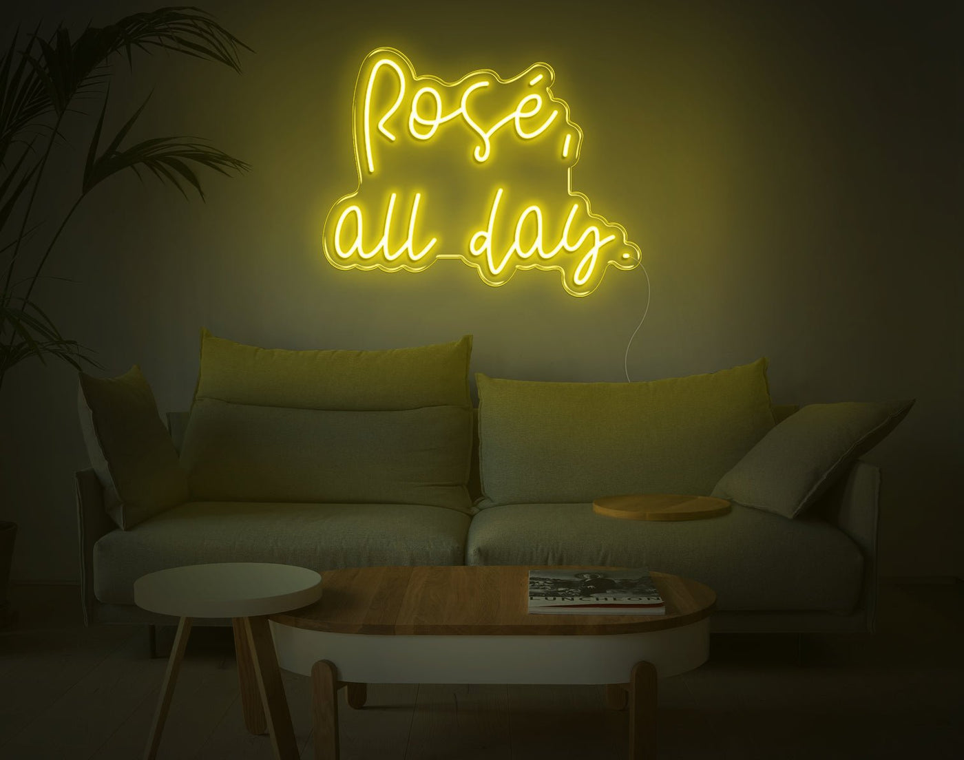 Rose All Day LED Neon Sign - 17inch x 22inchHot Pink
