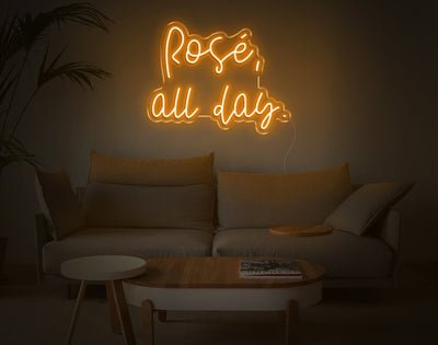 Rose All Day LED Neon Sign - 17inch x 22inchOrange