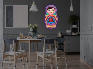 Russian Nested Doll LED Neon Sign -