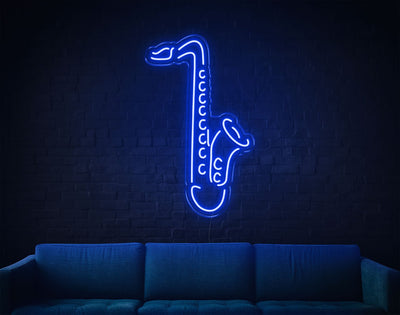 Saxophone LED Neon Sign - 26inch x 16inchHot Pink