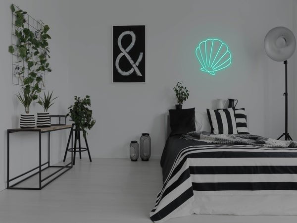 Seashell LED Neon Sign - Aqua