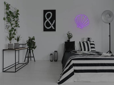 Seashell LED Neon Sign - Purple