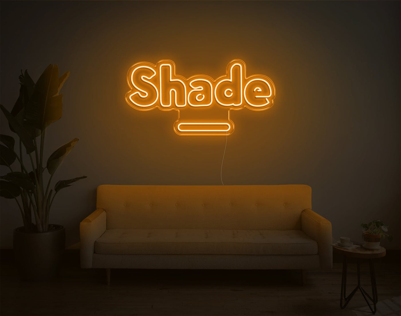 Shade LED Neon Sign - 15inch x 30inchOrange