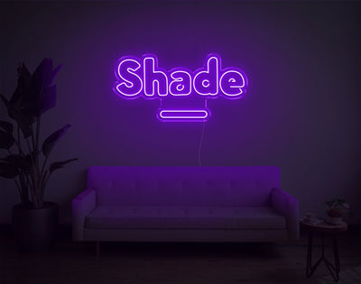 Shade LED Neon Sign - 15inch x 30inchPurple