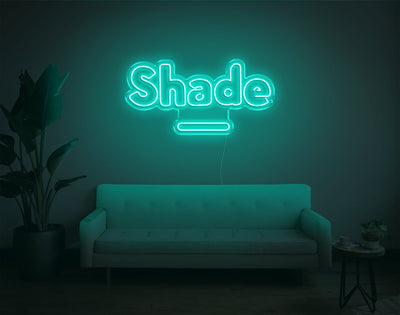 Shade LED Neon Sign - 15inch x 30inchTurquoise