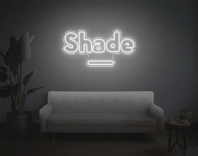 Shade LED Neon Sign - 15inch x 30inchWhite