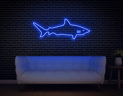 Shark V1 LED Neon Sign - 5inch x 13inchBlue