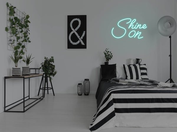 Shine On LED Neon Sign - Aqua