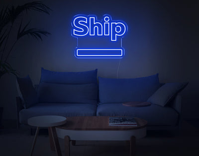 Ship LED Neon Sign - 15inch x 19inchBlue