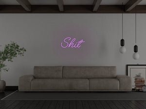 Shit LED Neon Sign - Pink