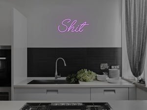 Shit LED Neon Sign - Pink