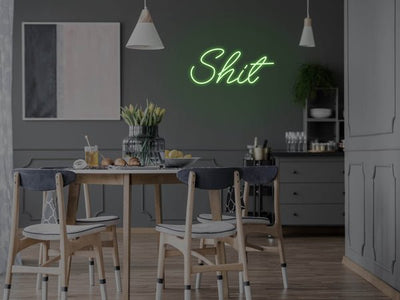 Shit LED Neon Sign - Green