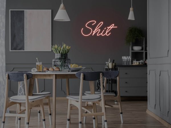 Shit LED Neon Sign - Red