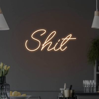 Shit LED Neon Sign - Orange