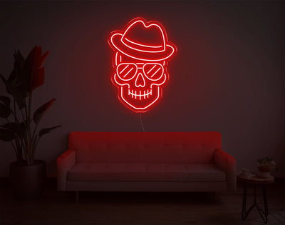 Skull LED Neon Sign - 24inch x 17inchRed
