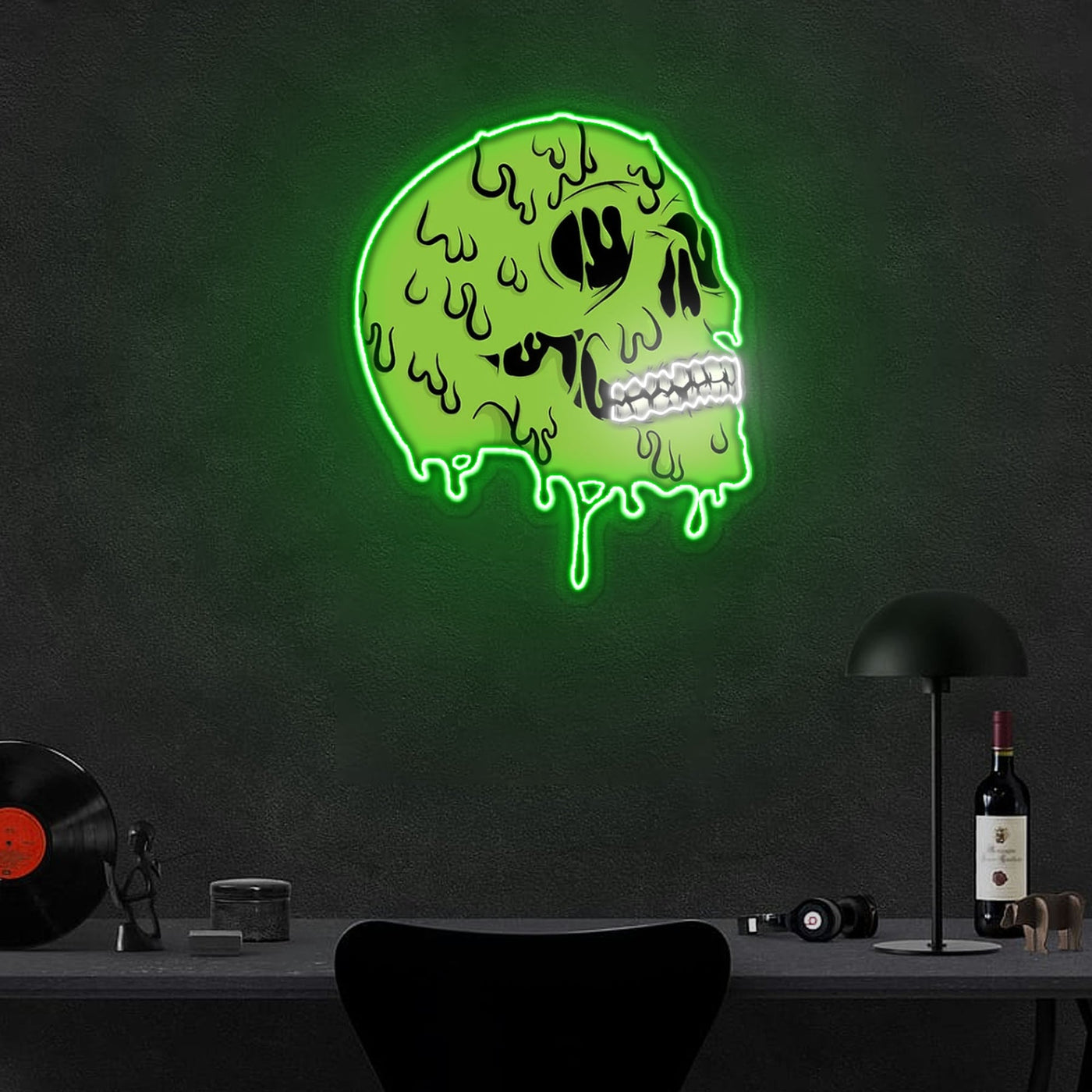 Skull zombie Neon Sign x Acrylic Artwork - 2ftLED Neon x Acrylic Print