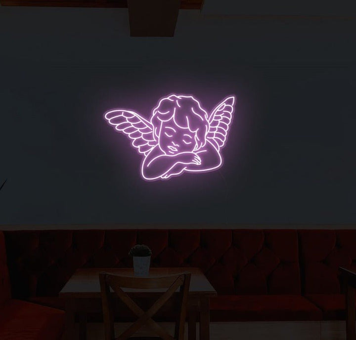 Angel neon light sales