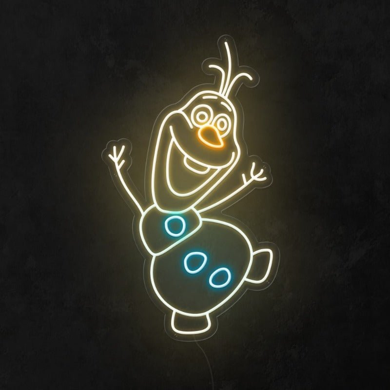 Snowman Neon Sign -