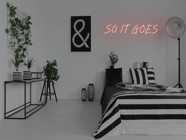 So It Goes LED Neon Sign - Red