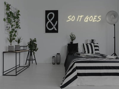 So It Goes LED Neon Sign - Warm White