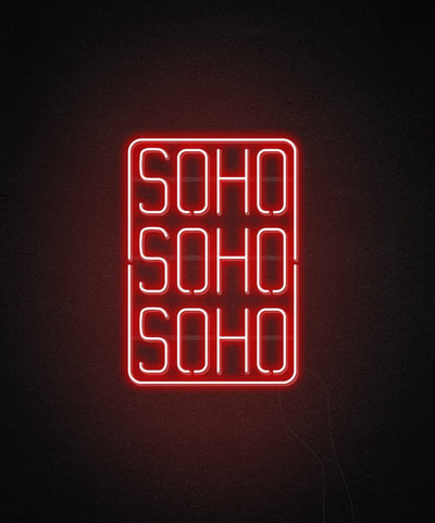 SOHO Neon Sign - White