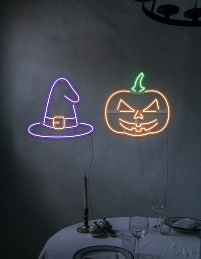 Spooky Halloween Neon Sign (set of 2) -