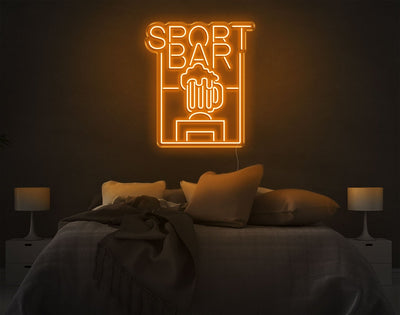 Sport Bar LED Neon Sign - 26inch x 22inchOrange